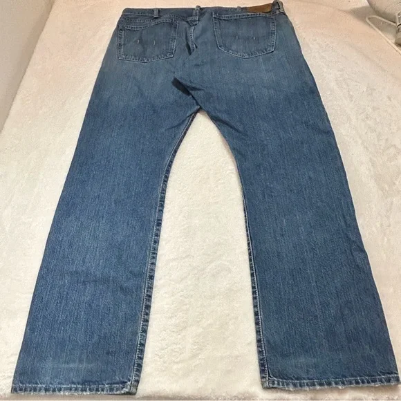 Polo by Ralph Lauren Hampton Men's Straight Fit Blue Jeans 38X32 - Picture 15 of 16